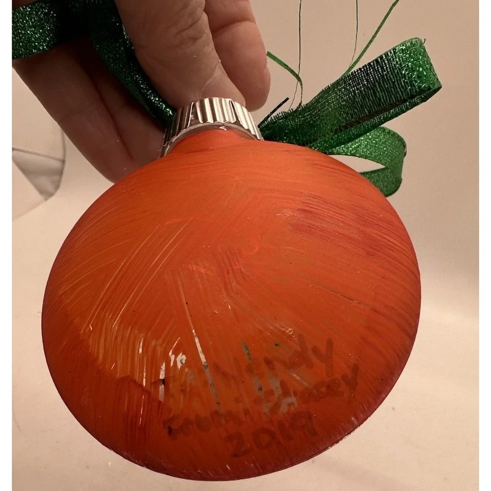 Hand Painted Beach Christmas Ornament Palm Tree Sunset‎ Decor